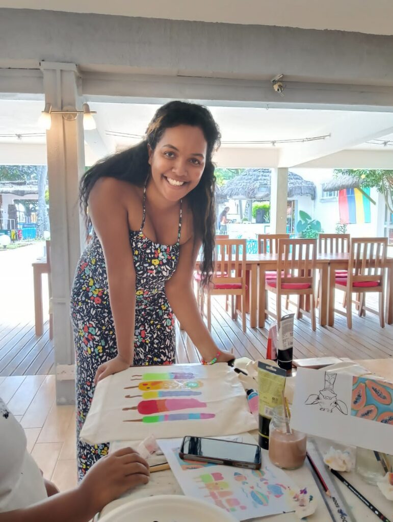 cours de peinture à l'île Maurice