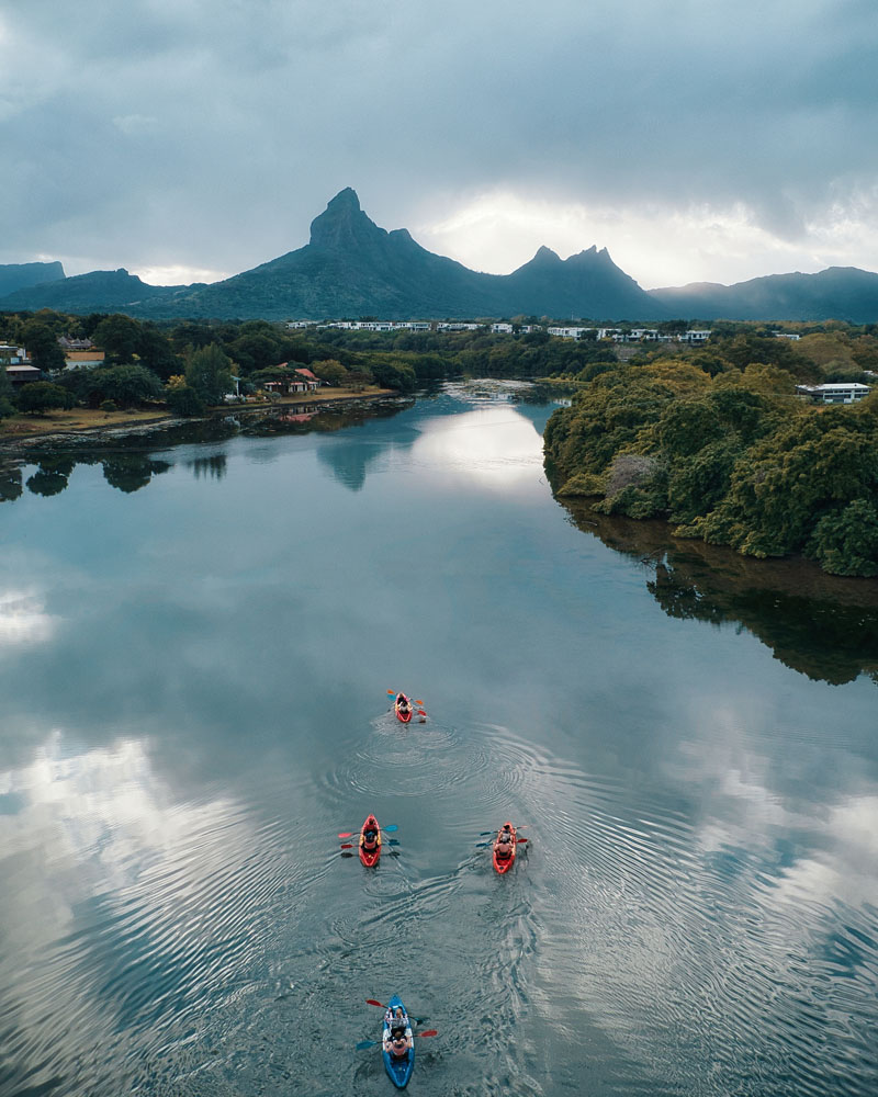 Tamarin bay kayaking trip