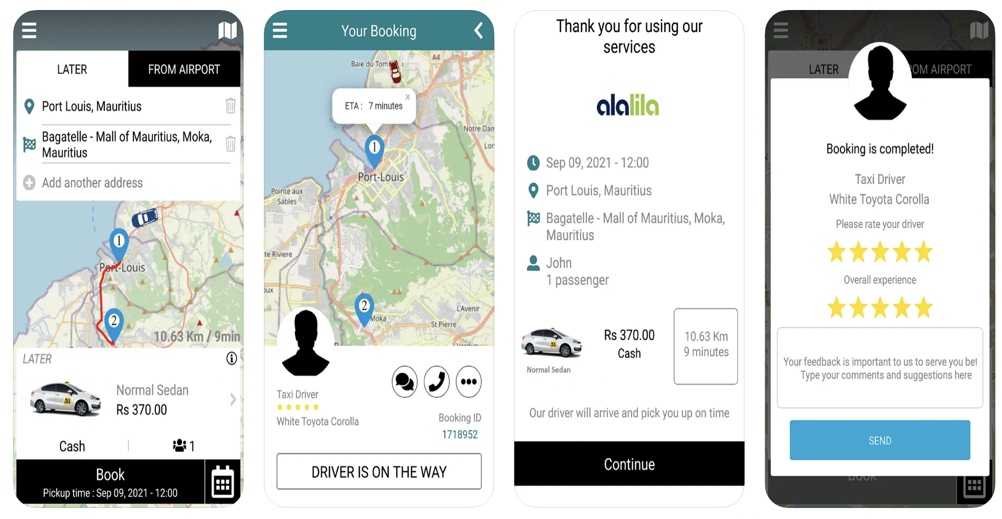 Ali-lala top essential local app in mauritius transportation taxi