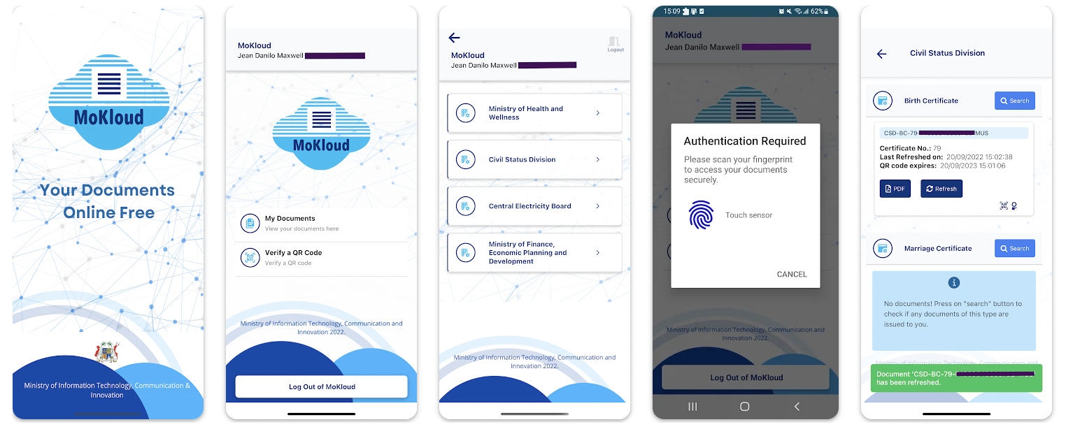 mokloud government app mauritius