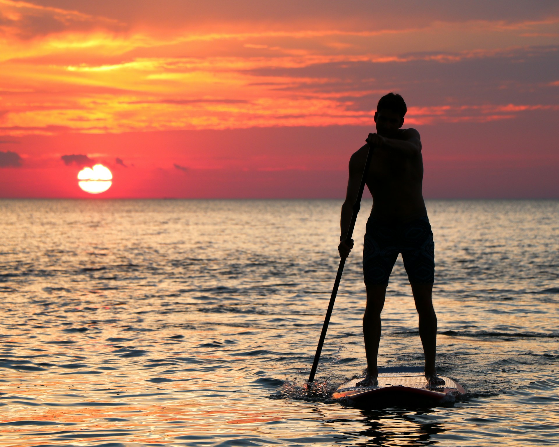 SUP paddle water activities in mauritius