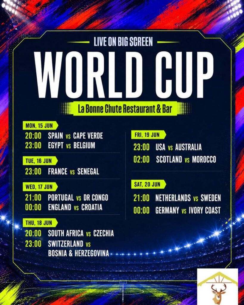 World Cup games live big screen in Mauritius